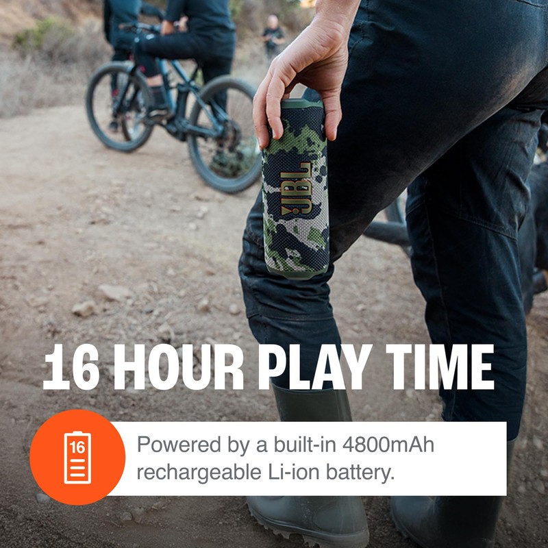 JBL Flip 7 (Black) + Bundle with USB-C Braided Cable