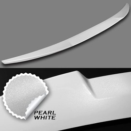 HYPERSPEED W-Power Trunk Spoiler Wing Lid Rear Tail Lip kit ABS V-Style Fit for 2019 2020 2021 2022 2023 Mazda 3 Mazda3 Sedan, Car Mods Exterior Accessories Replacement Parts Assembly (Pearl White)