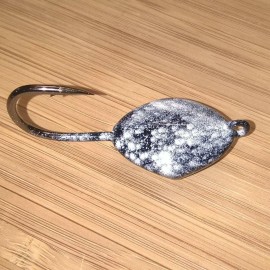 T&A Jigs 5PK TOG BLACKFISH BLACK WHITE SHEEPSHEAD Ocean Sea Sweeper JIGS Tautog Porgy  - 3oz