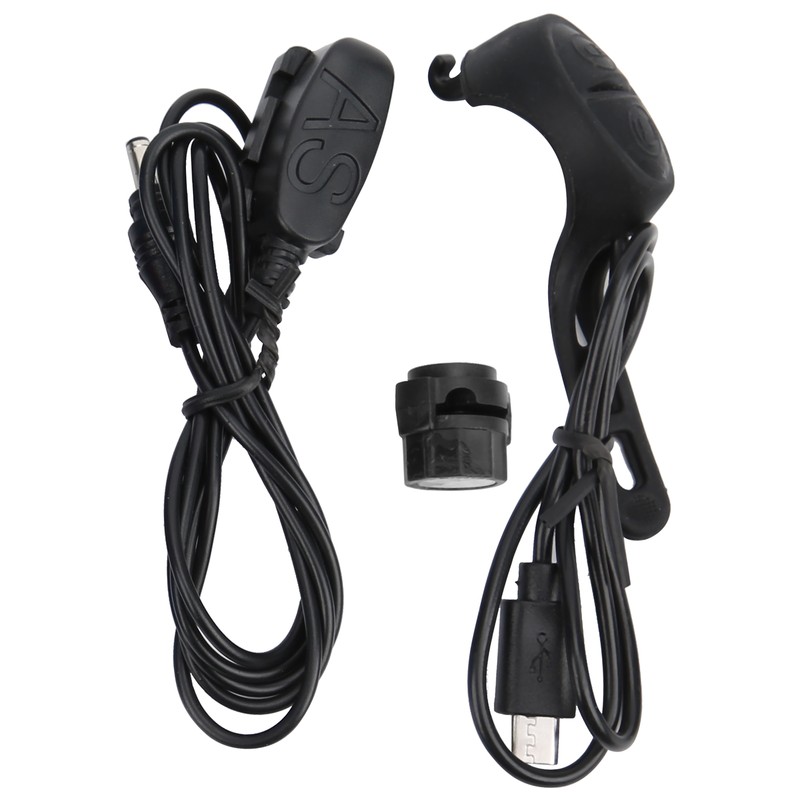 USB Bicycle Flashlight LED Computer Horn Light Bike Front Light