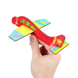 Kisangel Balsa Wood Kits 20Pcs Wooden Model Airplane, Wood Planes DIY Balsa Wood Airplane Kits Wooden Toy Plane Handicraft Plane for Birthday Carnival Party Favors Wooden Airplane