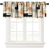 JESTRONRY Mid Century Window Valance Curtain for Bedroom Kitchen, Retro