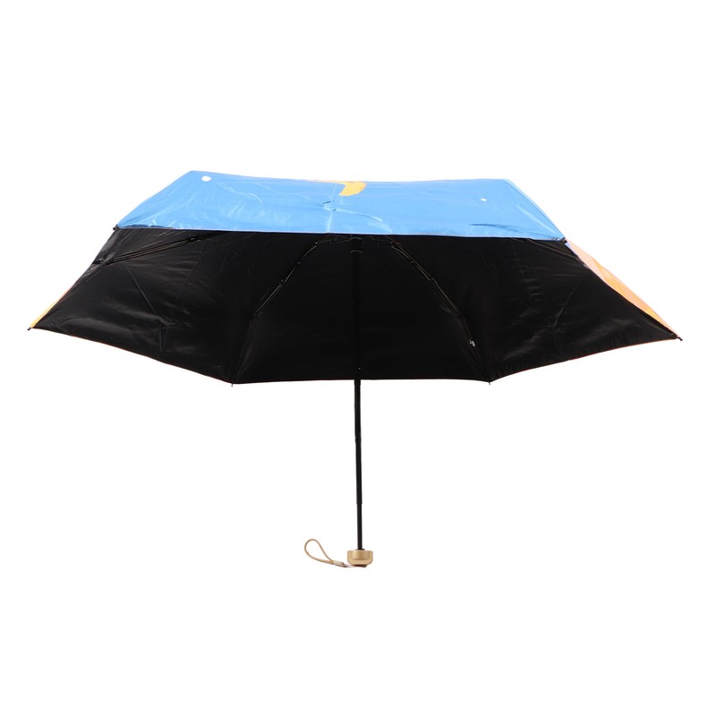 Sun Umbrella Compact Umbrella 5 Level Foldable 6 Ribs Multiuse