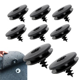 MOXRUQ 8 PCS Car Floor Mat Clips, Automotive Carpet Clips Holder Clamps, Suitable for Most Cars Trucks (Black)