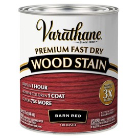 Varathane Premium Fast Dry Wood Stain, Quart, Barn Red