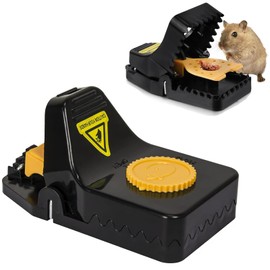 HASA zone Mouse Trap Snap Trap Pack of 2 Large Professional Rat Traps, Sentive Reusable Mouse Traps, Rat Traps for Kitchen, Warehouse, Garden, Offices