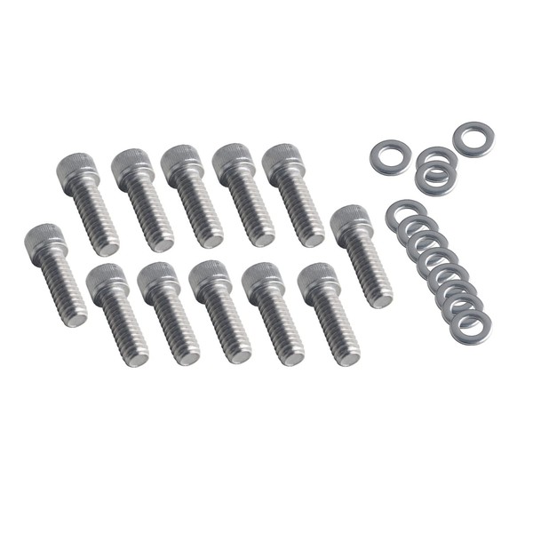 DEWHEL Stainless Steel SBF Valve Cover Bolts Kit Compatibel with Small Block Ford 260 289 302 351W 5.0L