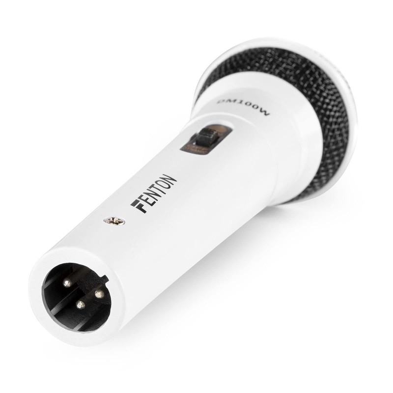 Fenton DM100W - Set of 2 White Microphones for Karaoke