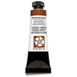 Daniel Smith Extra Fine Watercolor Paint, 15ml Tube, Permanent Brown, 284600068, 0.5 Fl Oz (Pack of 1)
