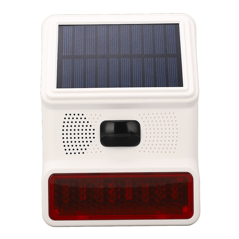 Solar Alarm Wireless DC 5V 433MHz 100dB Infrared Sensor IP65