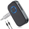 COMSOON Bluetooth Receiver for Car, Noise Cancelling 3.5mm AUX Bluetooth