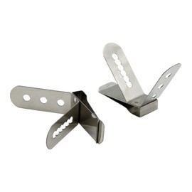 Thermometer Clip Roasting Thermometer Clips Temperature Sensor Stainless Steel Universal Holder Temperature Sensor Holder for Grill BBQ Smoker Oven Temperature Monitor, Pack of 2, Silver