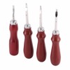 4 Pcs Leather Edger Leather Edge Chamfering Knife Sharpener Hand