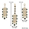 Aheli Pearl Crystal Floral Pendiente Maang Tikka Set para mujer