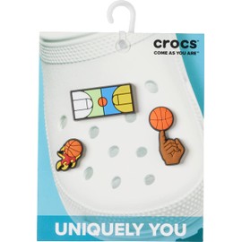 Crocs Jibbitz 3-Pack Shoe Charms | Jibbitz for Crocs, B Ball Bro, Small