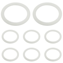 Coufce 8 PCS 1.9 Inch Silicone Sealing Rings Gaskets White Spare Silicone Replacement Gasket Food Grade Rubber Seals for Glass Jars Plastic Mason Jar Lids