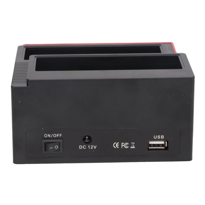 Hard Drive Docking Station USB2.0 Dual Bay 12TB Support OTB