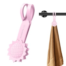 OASIEUM Magnetic Bath Towel Clips – Premium Multi-Scene Use Towel Hooks for Bathrooms, Kitchens, Showers & More – Keep Towels, Socks, Gloves, Aprons, and Small Tools Organized(Pink)