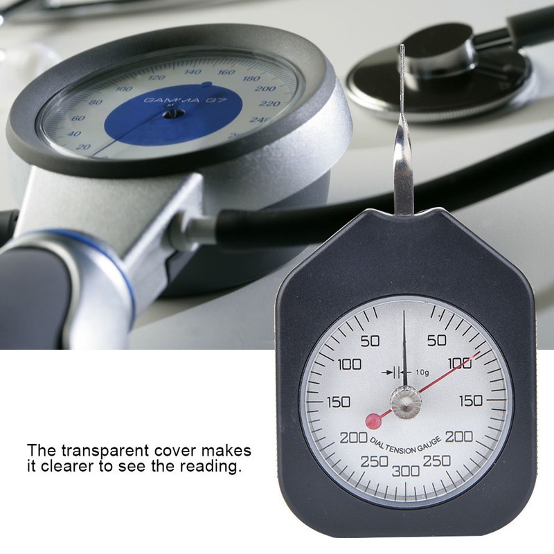 Plastic Pointer Type Double Needles Tension Meter Analog Dial Gauge
