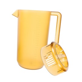 Gatuida Large Capacity Frosted Plastic Cold Water Pitcher with Lid Juice Container for Kitchen Stylish Beverage Dispenser for Parties and Banquets Leakproof Design with Measurement Marks