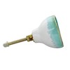 G Decor Shabby Chic Dark Green Ceramic Door Knob -