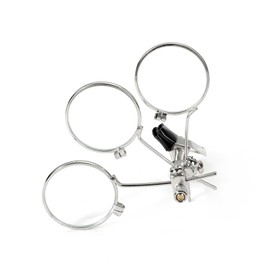 Jeweller's Eye Loupe 3.3X, 6.6X, 9.9X Triple Ocular Loupe Steampunk Lens Clip on Retro Magnifier Jewellery Making Repair Lightweight Magnifier