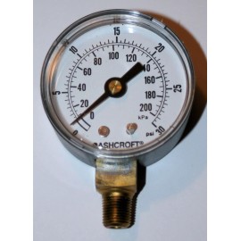 Ashcroft 30 Psi Pressure Gauge  2" Dial 1/8" NPT  Ashcroft 20W1005PH 01L 30#-AGI