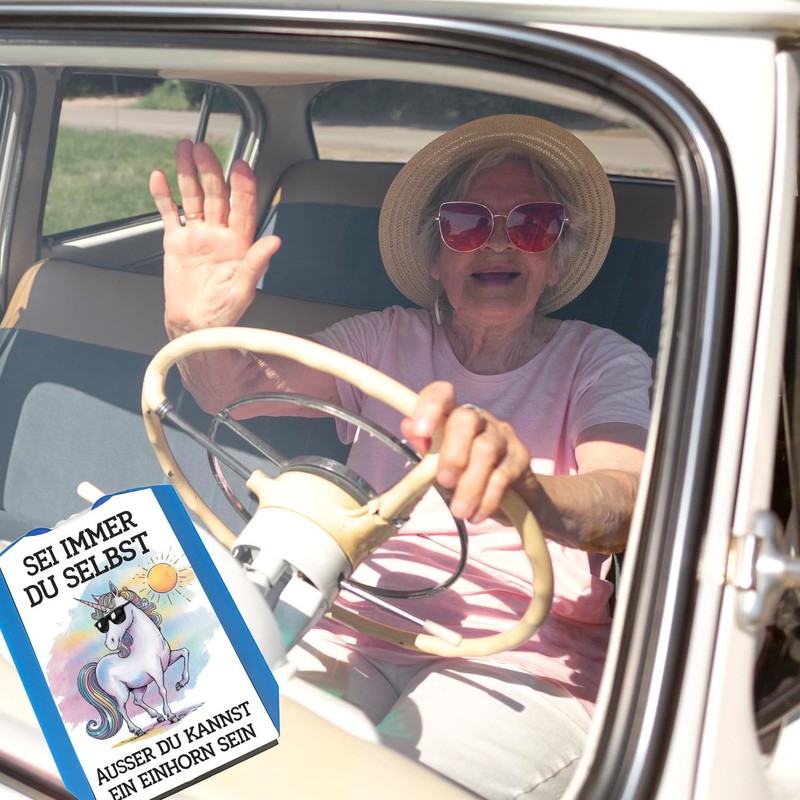 Unicorn with Sunglasses Parking Disc Be A Unicorn for Fun