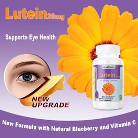 PRONUCARE Lutein 20mg Super Eye Health with Natural Blueberry - and Vitamin C Chewable/Meltable Super Taste New Formula 100CT…