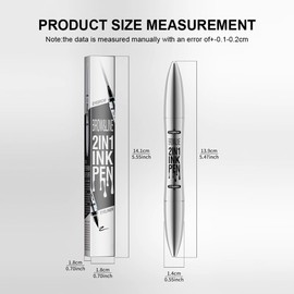 KBRPEY Microblading Eyebrow Pencil 2-in-1 Dual Ended with 4 Fork Tips, Waterproof, Sweat-Resistant, Smudgeproof, Long-Lasting Eyebrow Pencil, Creates Natural Eyebrows