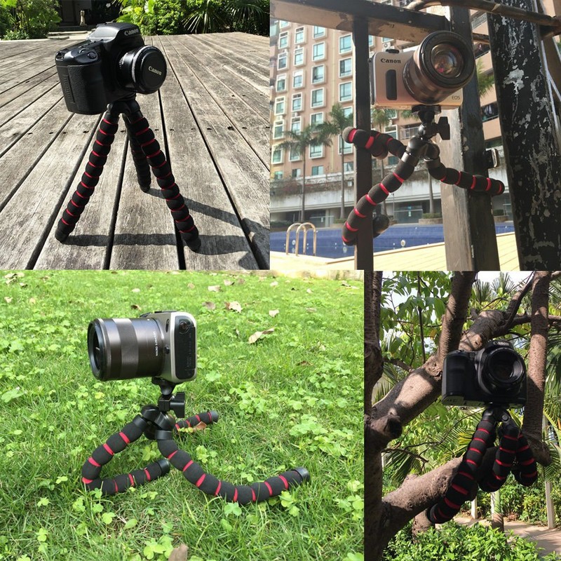 FocusFoto Octopus Flexible Portable Tripod Stand 1/4'' Screw Mounting for