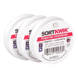 Lee Sortkwik™ Fingertip Moistener,50% Recycled, 0.63 Oz, Pink, Pack Of 3