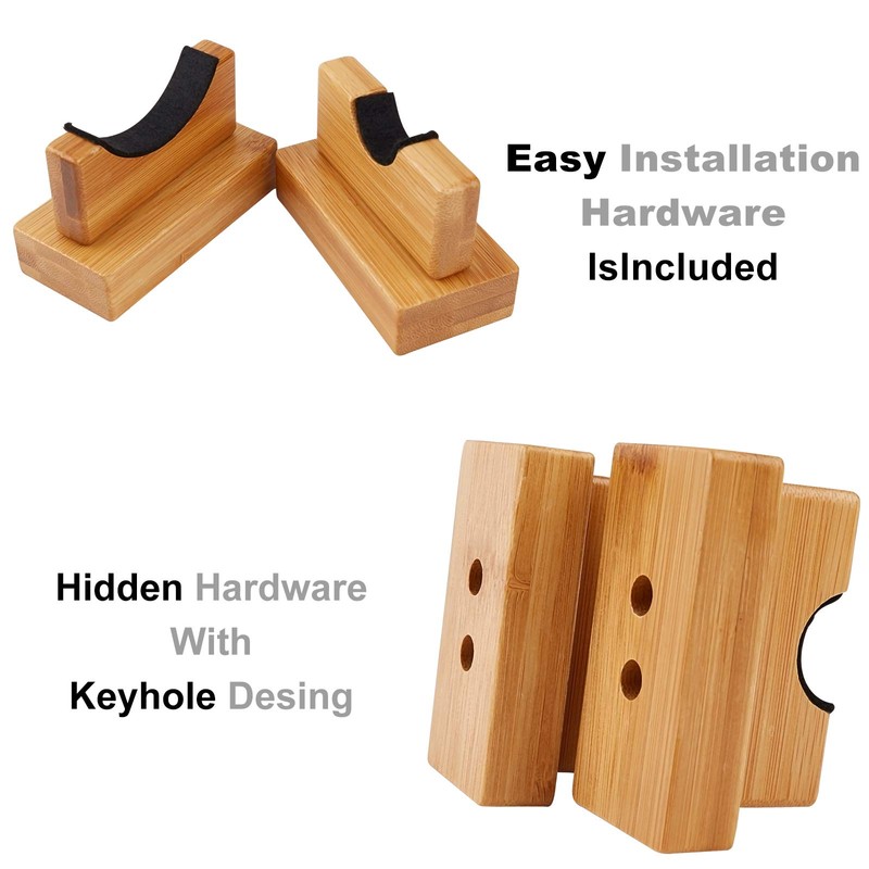 AHANDMAKER Baseball Bat Display Stand, Set of 2 Baseball Bat