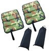 nullie Camping Fishing Camouflage Mat Zabuton Quad Folding Compact Storage