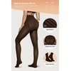 Vertvie 2 Pairs Fleece Lined Tights for Women Thermal Pantyhose