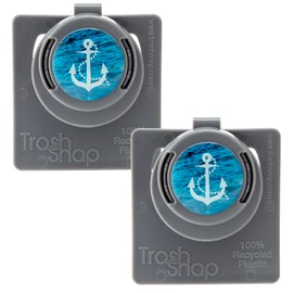 Trash Snap Reusable Bag Holders for Trash & Recycling | Eco-Friendly, Adhesive Clip System for Car, RV, Home, Travel, Boat | Recycled Plastic Anchors Away - 2 Pack