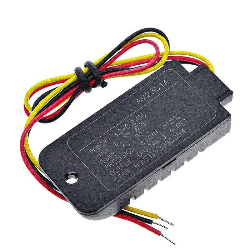 Oiieco 1Pcs DHT21/AM2301 Capacitive Digital Temperature Humidity Sensor Module, ABS