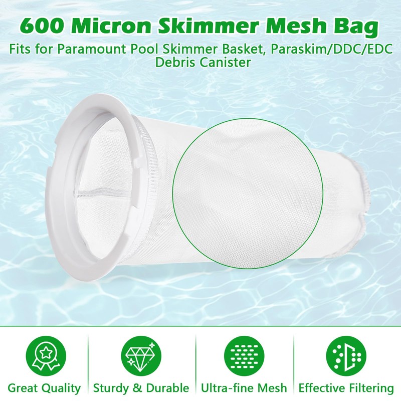 superbobi Fine Mesh Bag 004152451700 Replacement for Paramount Pool Skimmer