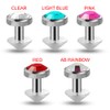 Crystal Stone G23 Grade Titanium Micro Dermal Driver 16ga, Titanium,