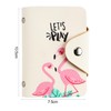 Card Wallet Flamingo Pattern Card Holder Soft PU Leather Credit