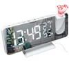 DollaTek Radio projection alarm clock LED large screen display temperature