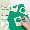 FREEBLOSS 21pcs Geometry Set Shape Stencils for Painting Wood Geometric