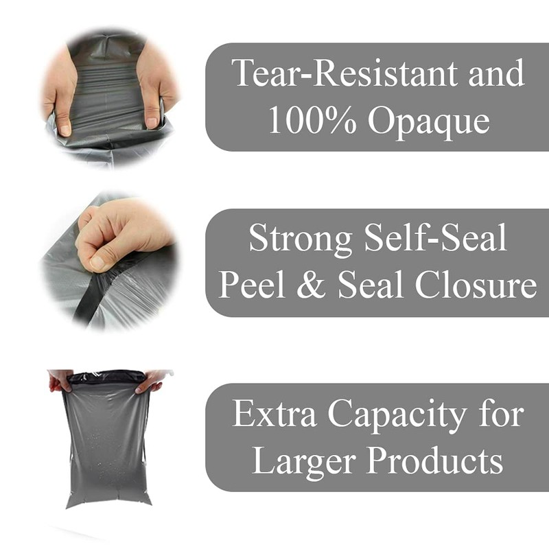 AKAR Strong Grey Poly Mailing Bags Envelopes Bags Small Size
