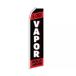 Vapor (Red & Black) King Size Swooper Flag (Hardware Not Included)
