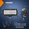 Nilight - 4PCS 36W 6.5 Inch Flood LED Light Bar