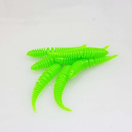 FTM Omura Baits Hero Banana Rubber Bait, Length / Package Contents: 4 cm / 7 Pieces, Colour: Neon Green UV