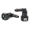 QWORK Fuel Line Connector Hose Coupling 90 Degree Quick Connector