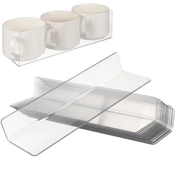 Zerodeko Plastic Shelf Dividers 20pcs Shelf Separator L Shaped Firmly