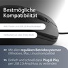 MediaRange kabelgebundene 3-Tasten Maus mit optischem Sensor, geräuscharm, schwarz