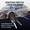 Ignition switch lock cylinder with key, Compatible with Honda Accord,